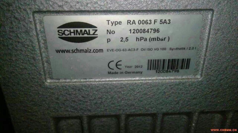 Schmalz EVE-OG 63 AC3 IE2  No.10030200076