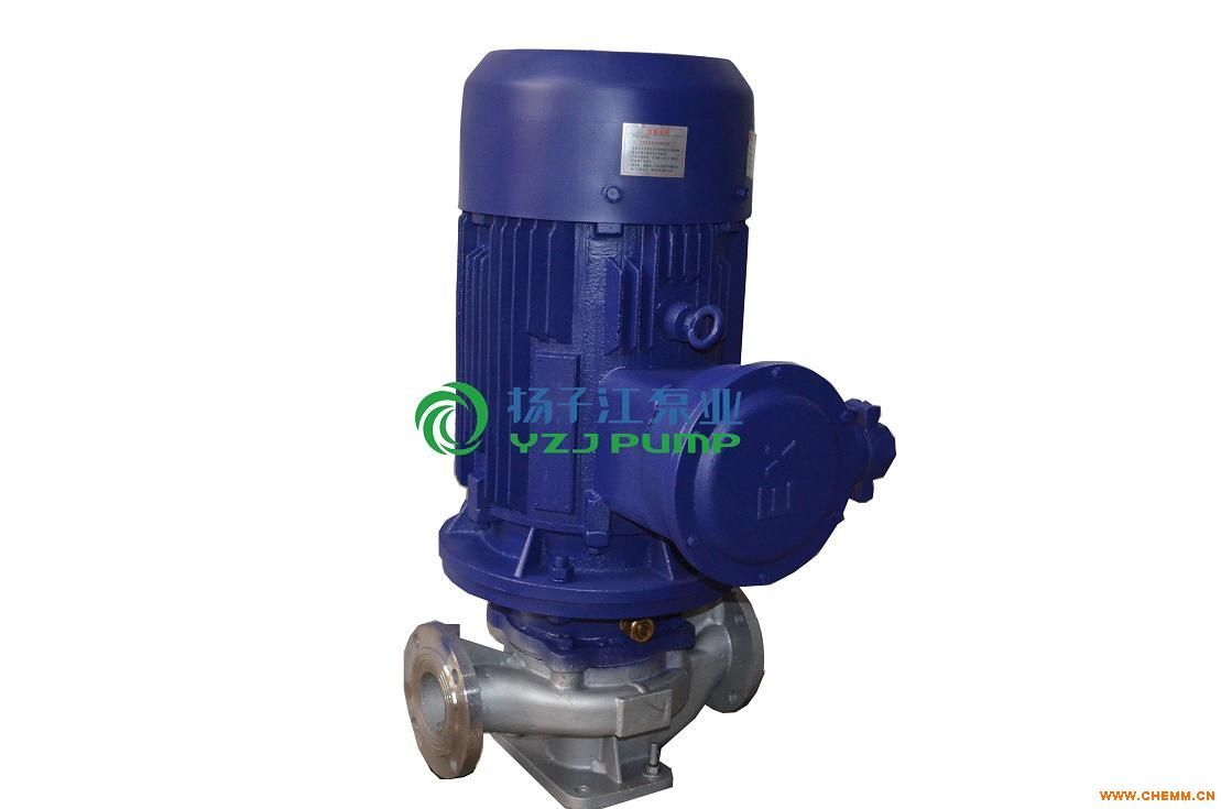 管道泵:GRG型不锈钢防爆耐高温管道离心泵